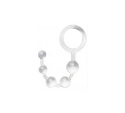 Hung Man Tools Silicone Anal Beads Clear